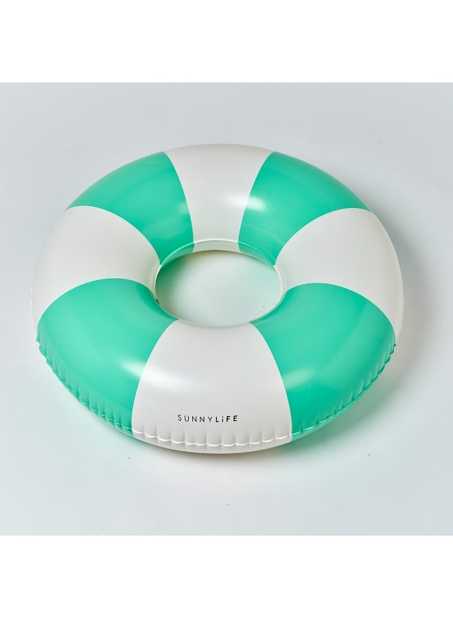 Sunnylife Tube Pool Ring Pool Party Neon Green – Fun Inflatable Pool Ring for Kids, Lightweight Summer Float for Pool, Backyard Water Play, and Outdoor Adventures - Image 1